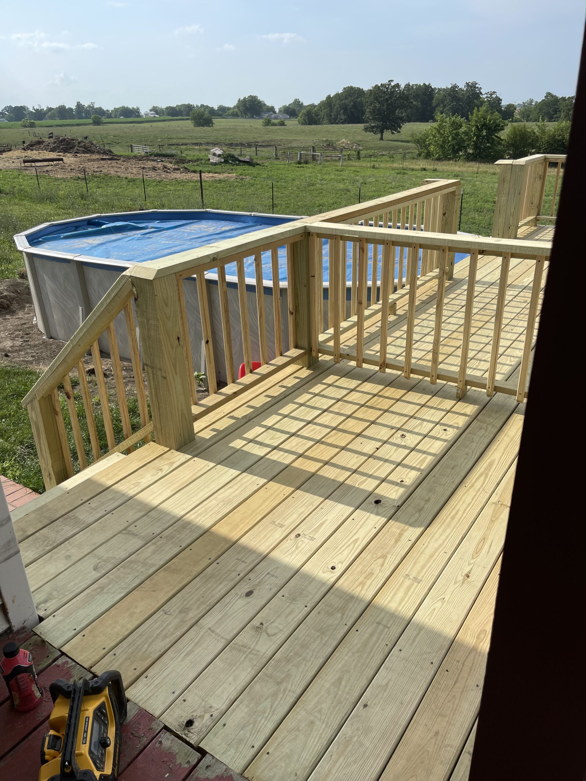 Pool deck extension by Williams Construction