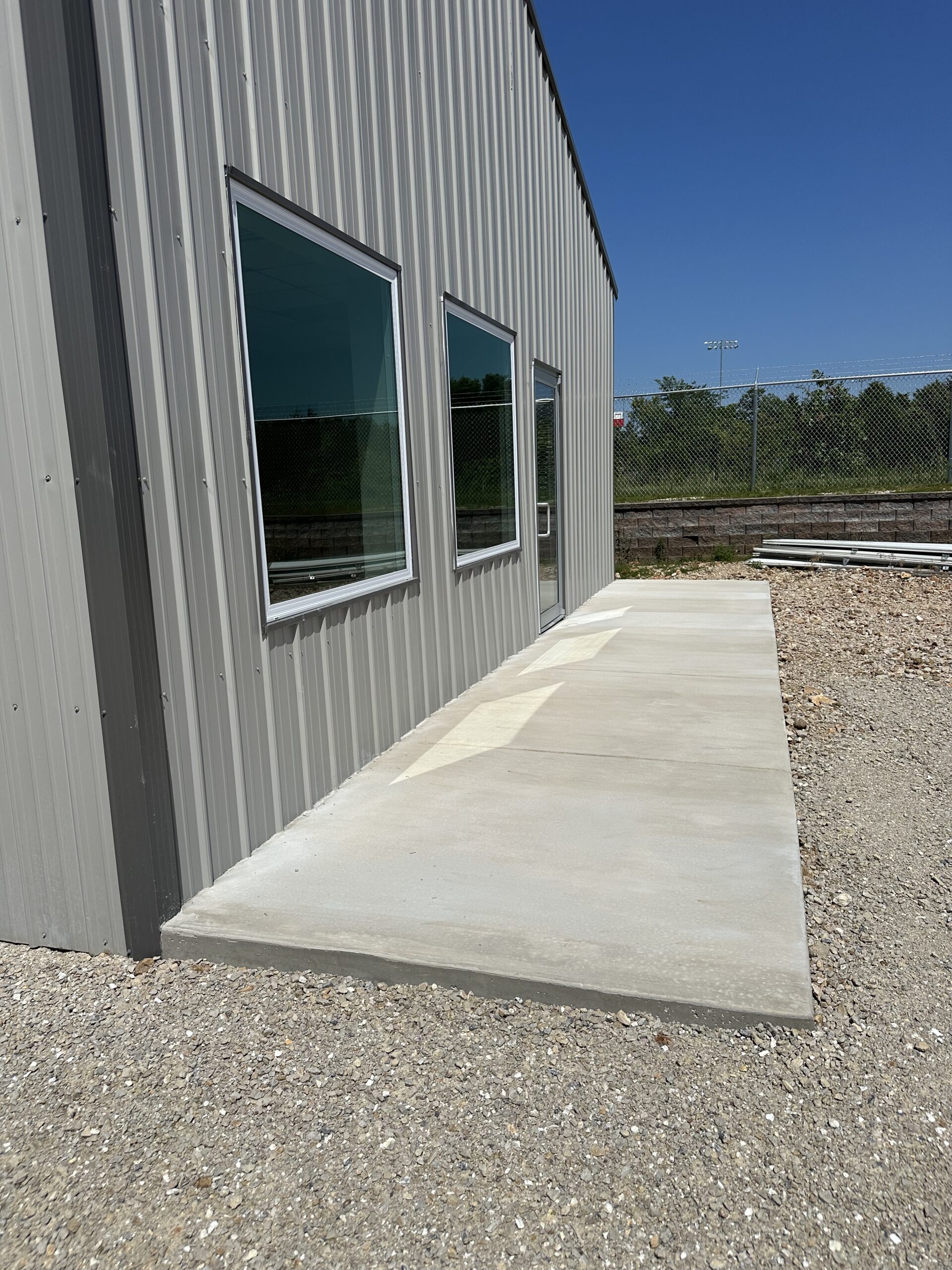 Outbuilding structure, framing and concrete pour by Williams Construction