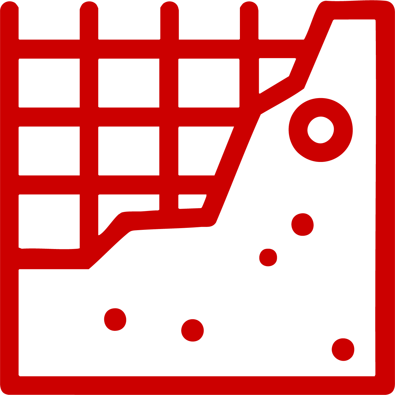 An icon showing a rebar grid being filled with concrete